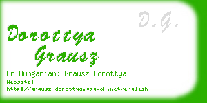 dorottya grausz business card